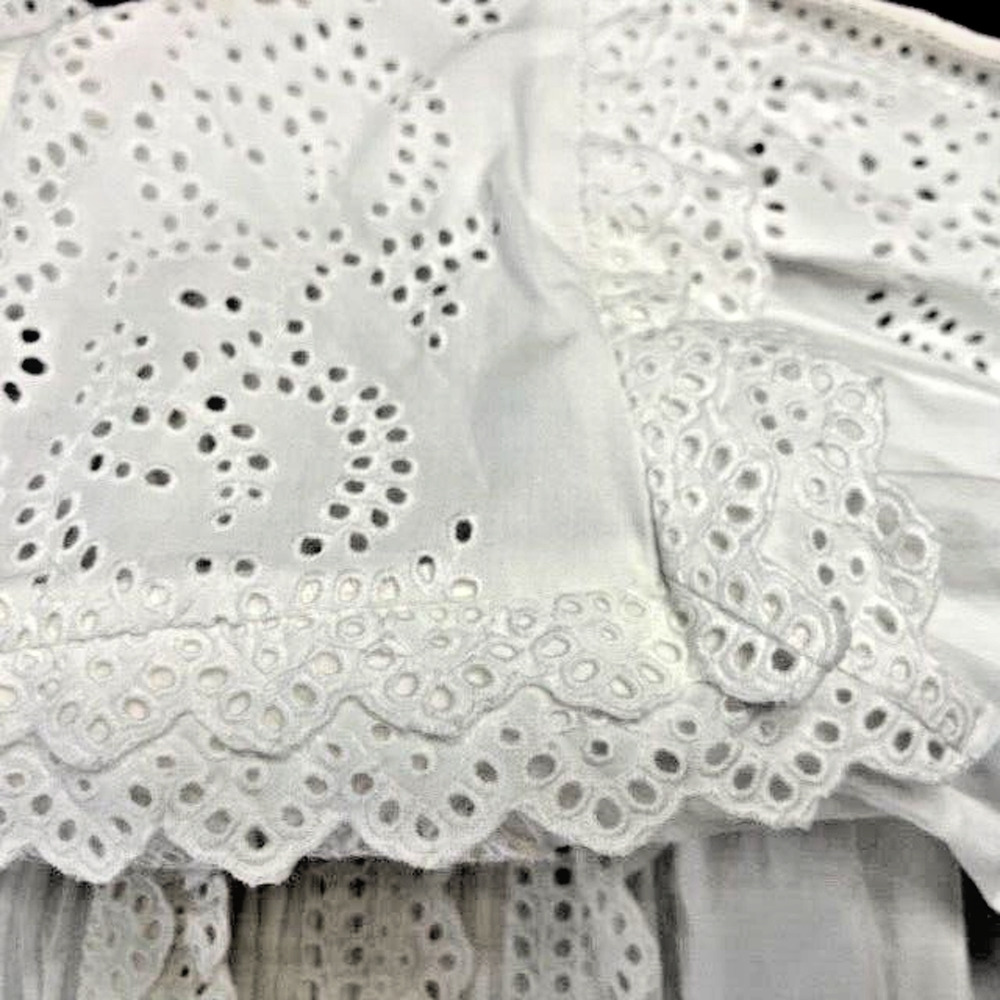 Ulla Johnson Aster Long Sleeve Tiered Ruffle Mini Dress White Size 12 NEW $575 - Picture 8 of 10